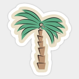 abstract palm tree Sticker